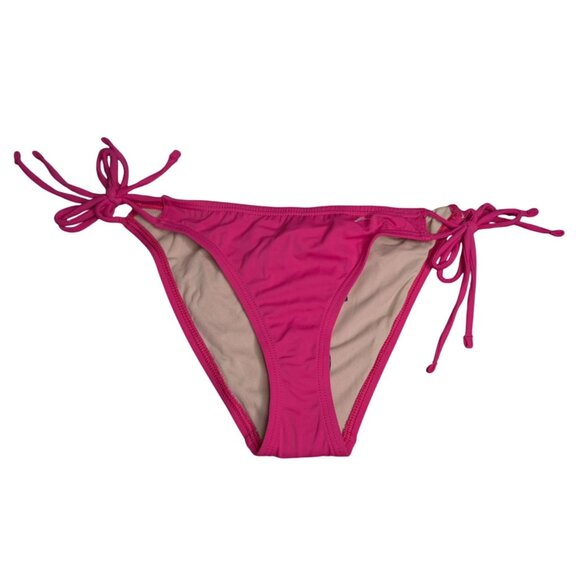Echo New York Womens Tie-Side String Bikini Bottom Medium Pink - Picture 1 of 5